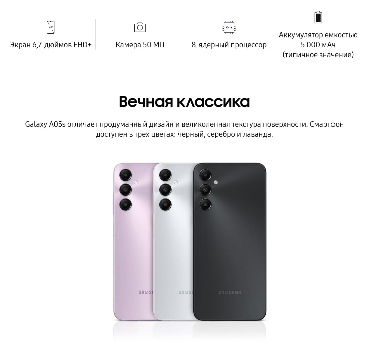 Смартфон Samsung Galaxy A05s hi-store